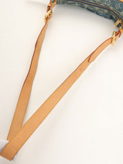 2004 Denim Monogram Baggy PM Blue