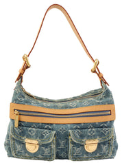 2004 Denim Monogram Baggy PM Blue