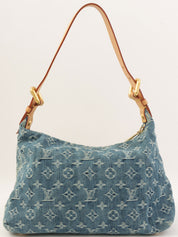 2004 Denim Monogram Baggy PM Blue