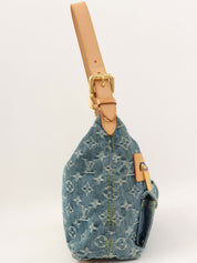 2004 Denim Monogram Baggy PM Blue