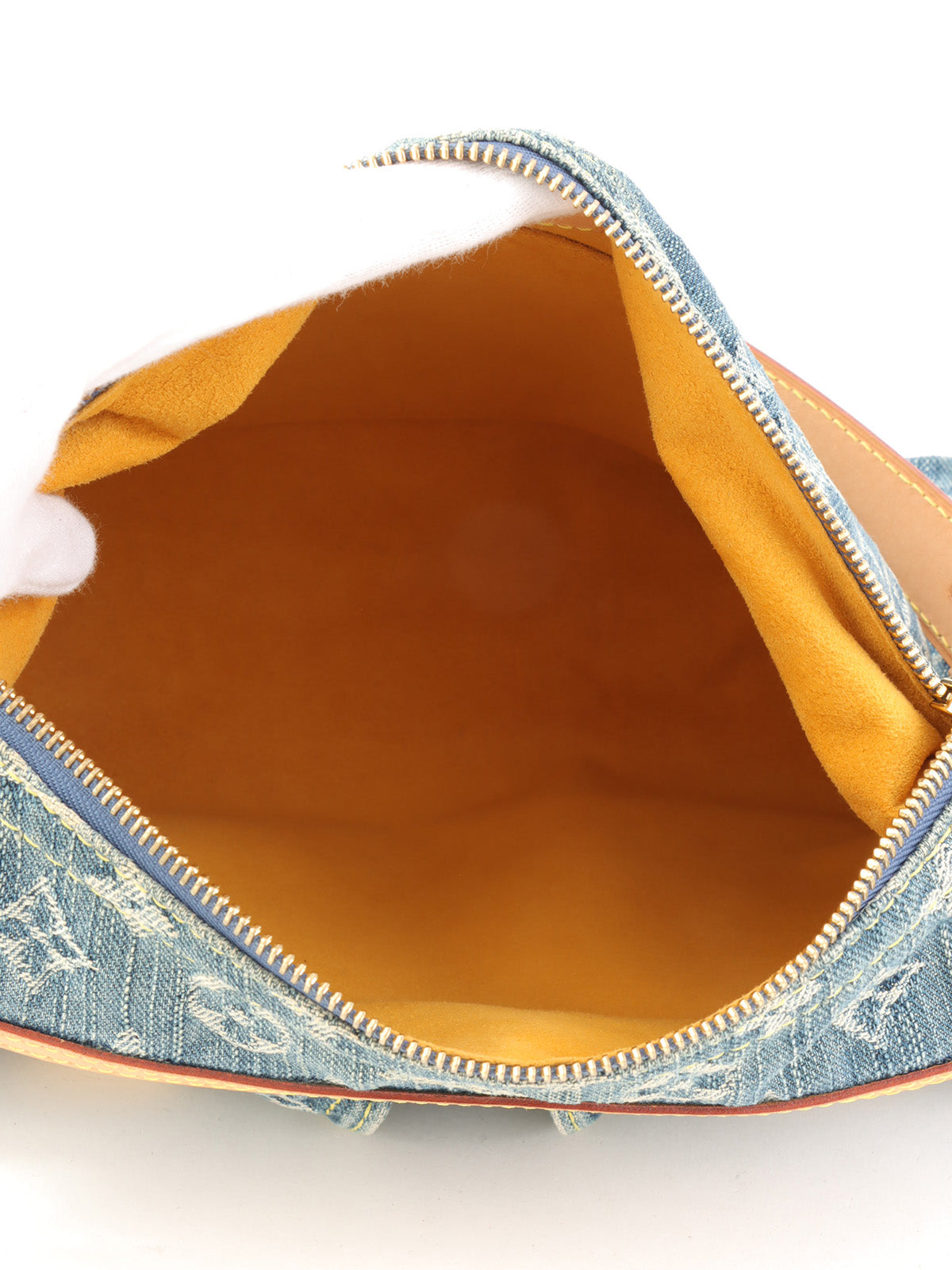 2004 Denim Monogram Baggy PM Blue