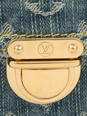 2004 Denim Monogram Baggy PM Blue