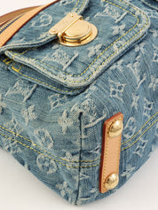 2004 Denim Monogram Baggy PM Blue