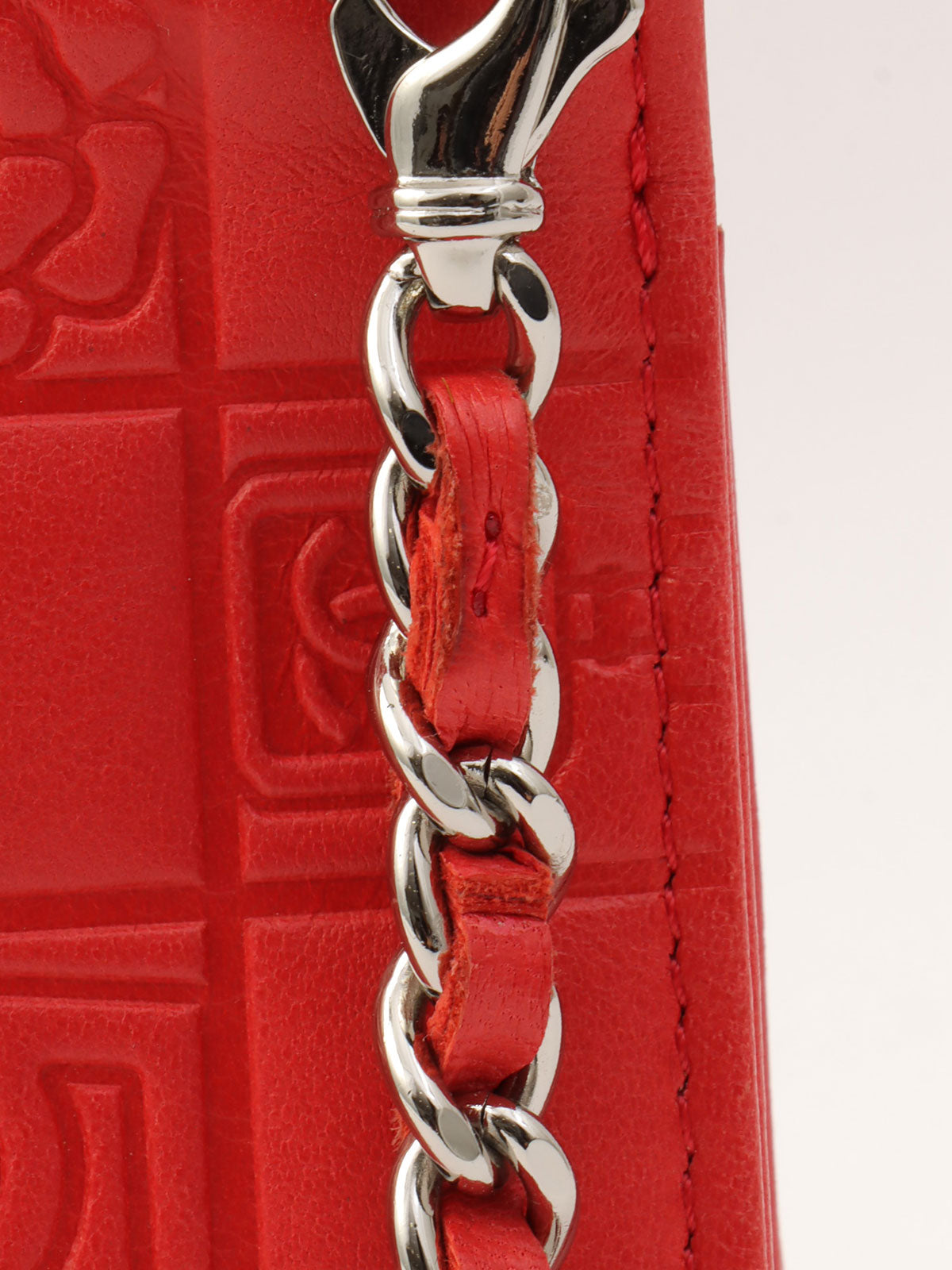 2004年頃製 プレシャスシンボルズラインチェーンポーチショルダーバッグ レッド