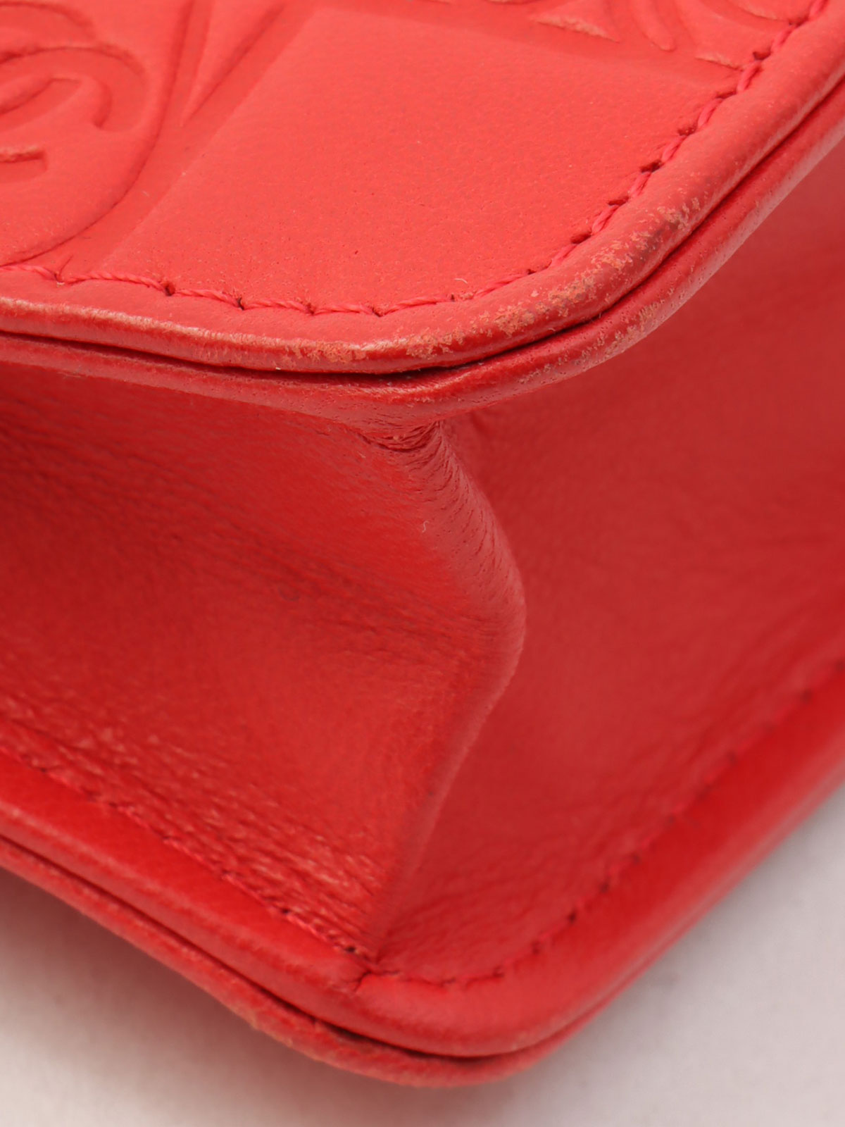 2004年頃製 プレシャスシンボルズラインチェーンポーチショルダーバッグ レッド