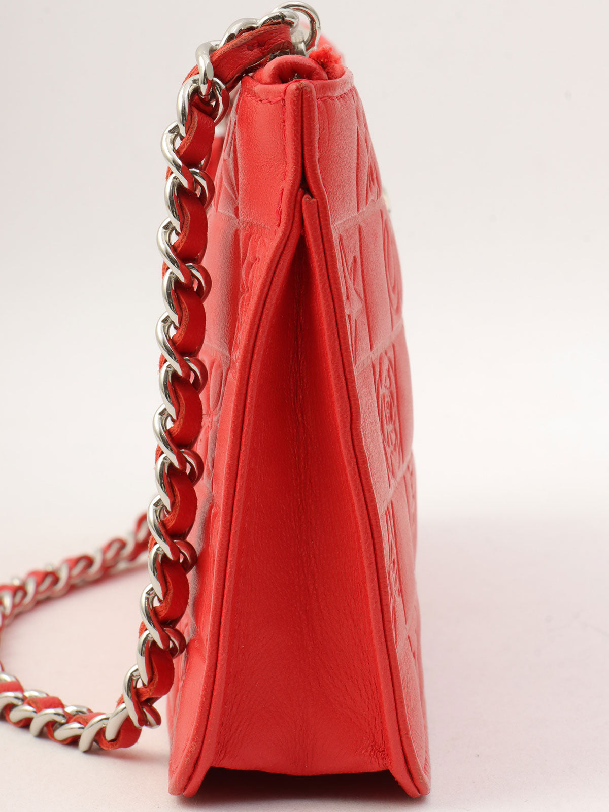 2004年頃製 プレシャスシンボルズラインチェーンポーチショルダーバッグ レッド