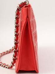 2004年頃製 プレシャスシンボルズラインチェーンポーチショルダーバッグ レッド