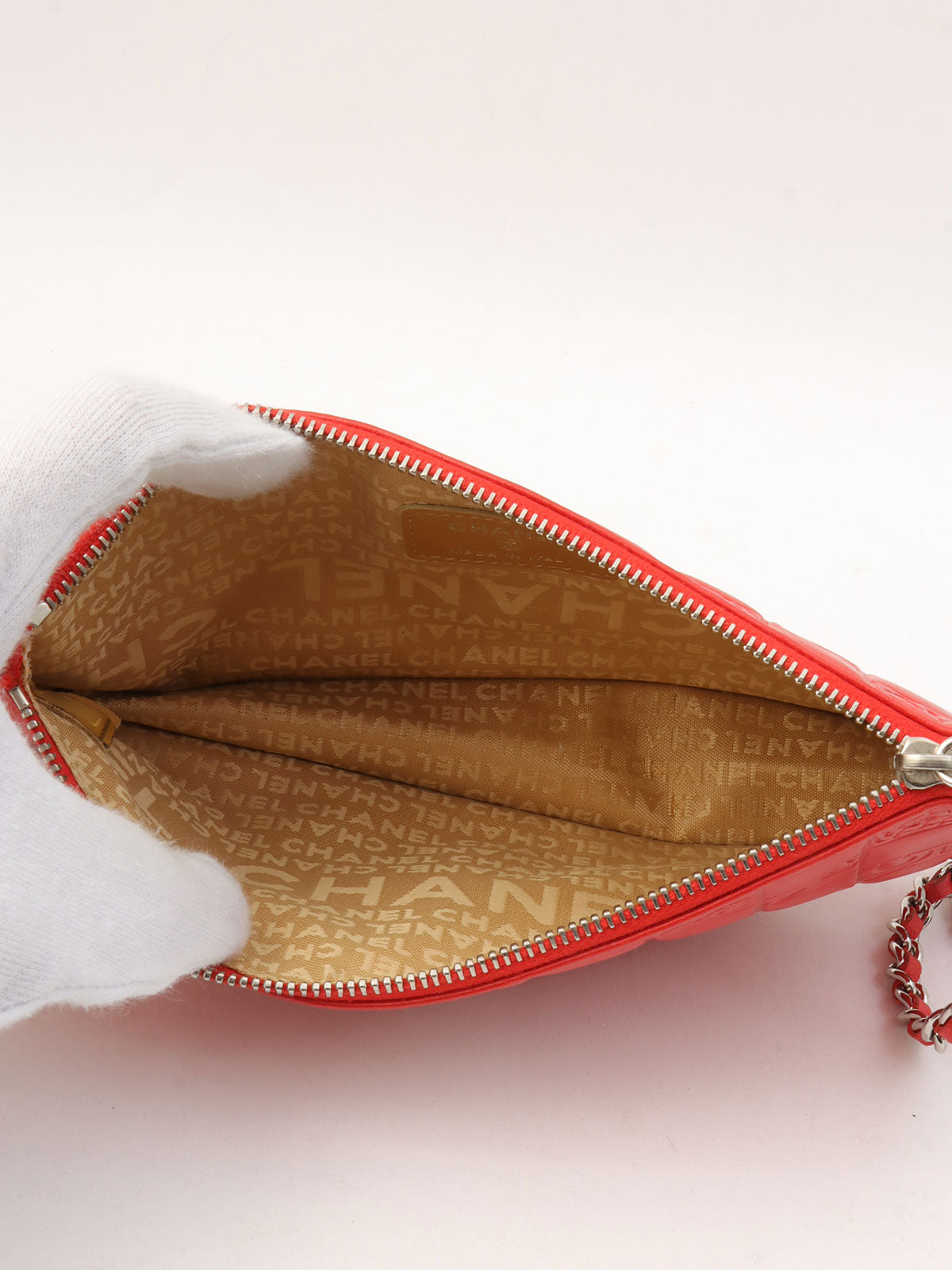 2004年頃製 プレシャスシンボルズラインチェーンポーチショルダーバッグ レッド