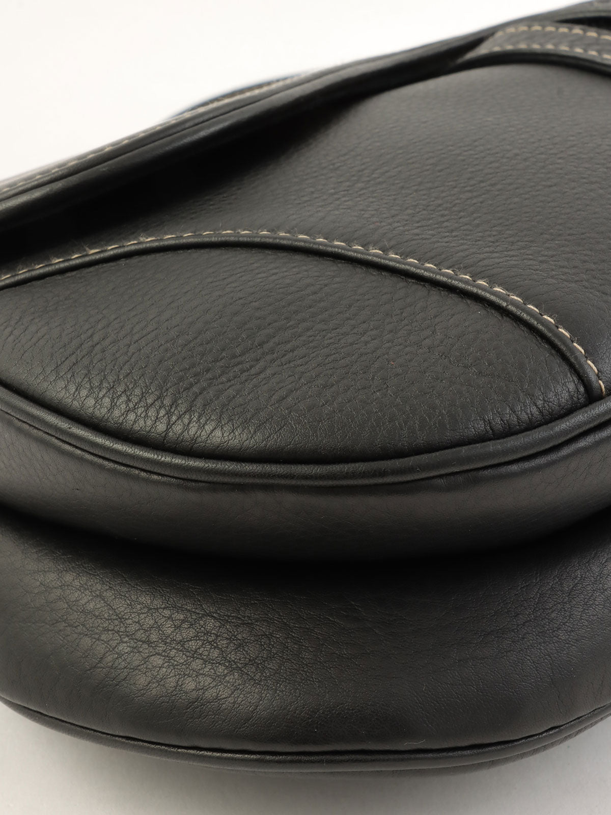 レザーサドルバッグ ブラック