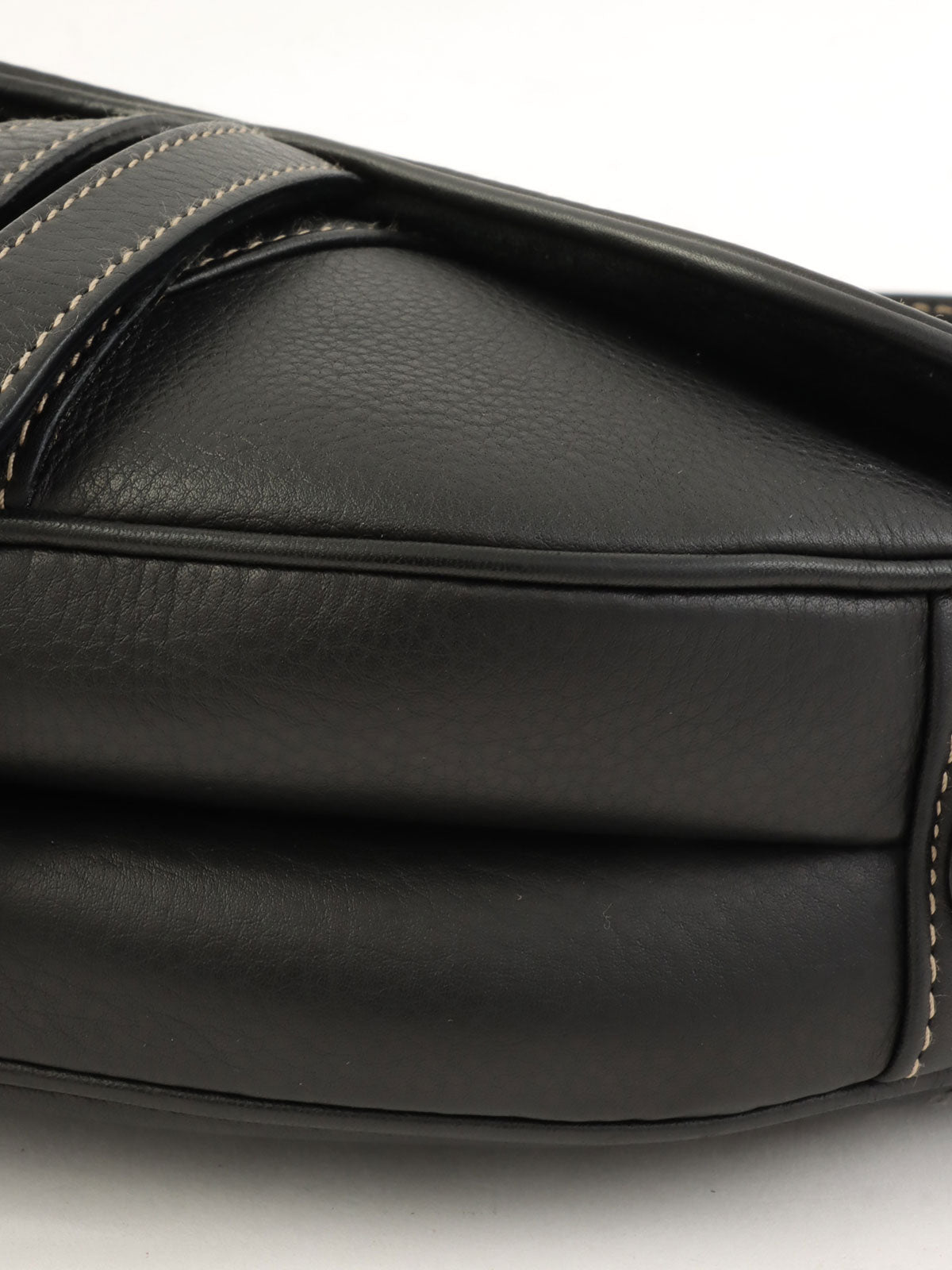 レザーサドルバッグ ブラック