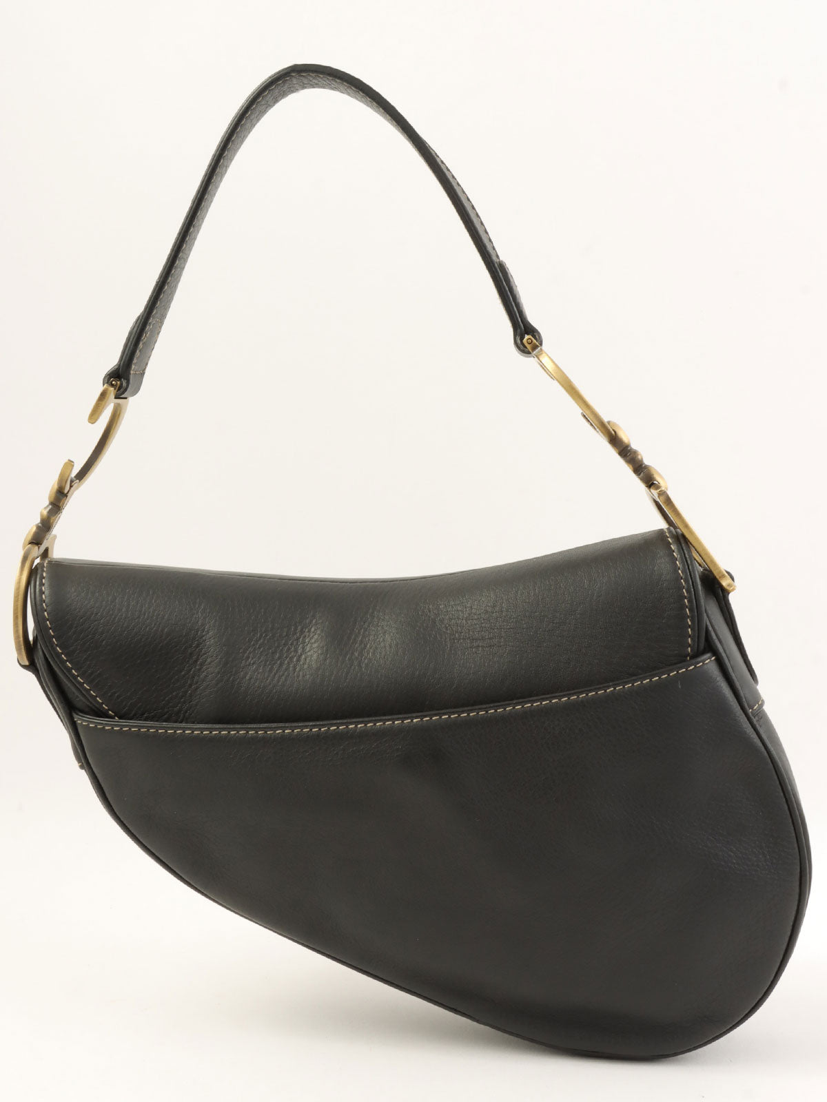 レザーサドルバッグ ブラック