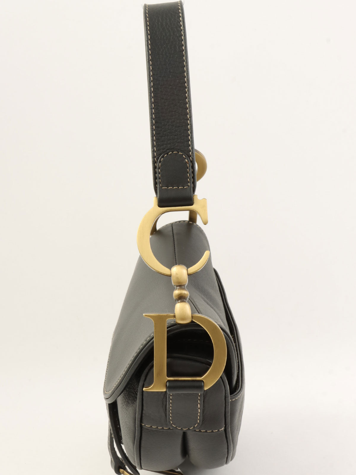 レザーサドルバッグ ブラック