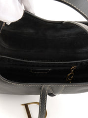 レザーサドルバッグ ブラック