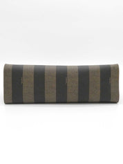 ペカンパターンロゴエンボス2Wayハンドバッグ ブラウン/ブラック