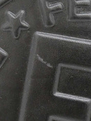 ペカンパターンロゴエンボス2Wayハンドバッグ ブラウン/ブラック