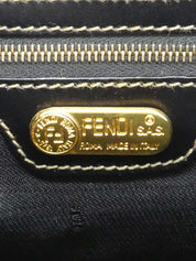 Pecan Pattern Logo Embossed 2-Way Handbag Brown/Black