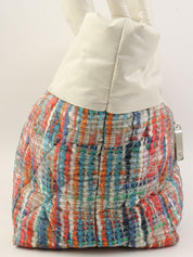 2014款米白色/多色斜纹软呢印花Coco Cocoon手提包