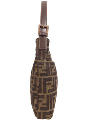 FF Zucca Pattern Shoulder Bag Brown