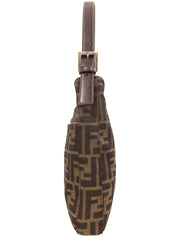 FF Zucca Pattern Shoulder Bag Brown