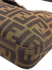 FF Zucca Pattern Shoulder Bag Brown