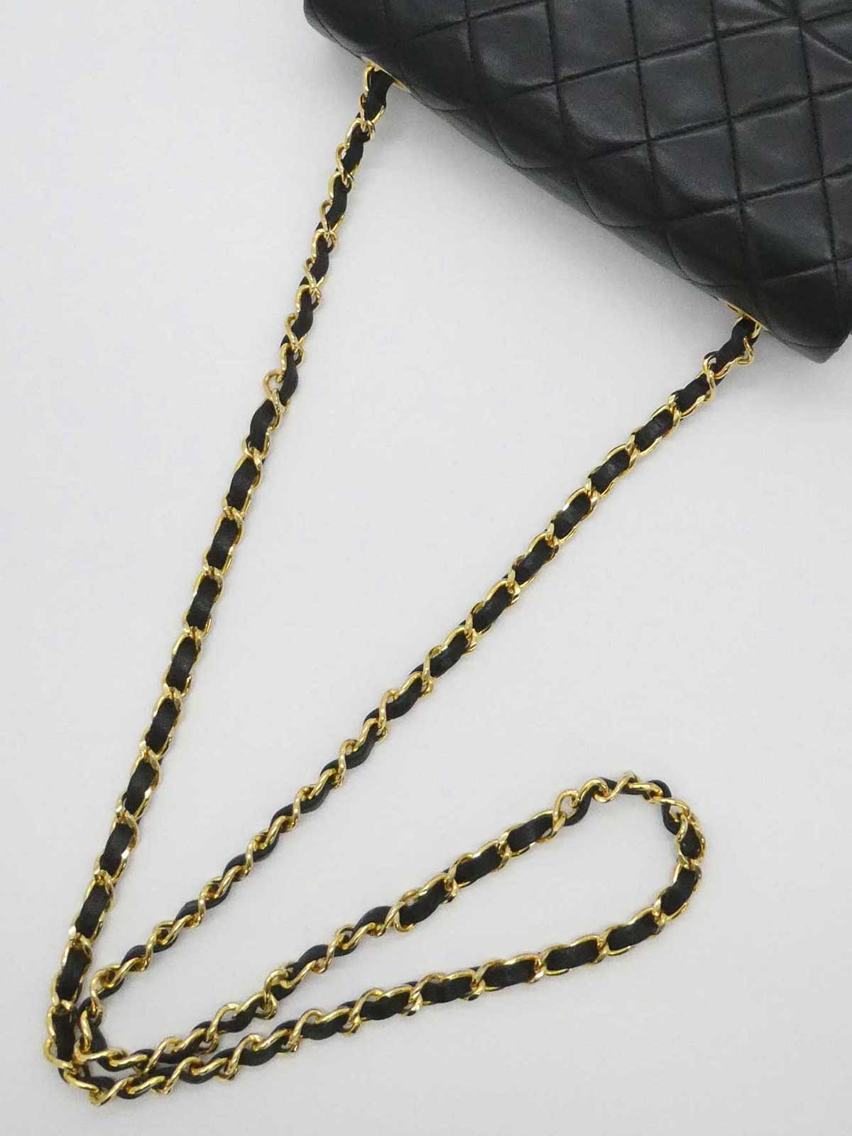 1990年頃製　クラシックフラップチェーンバッグミニ　ブラック