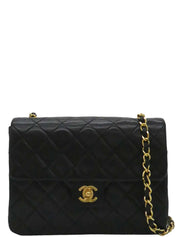 1990年頃製　クラシックフラップチェーンバッグミニ　ブラック