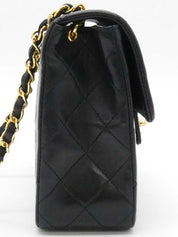 1990年頃製　クラシックフラップチェーンバッグミニ　ブラック