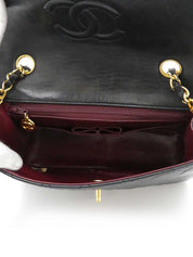 1990年頃製　クラシックフラップチェーンバッグミニ　ブラック