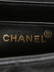 1997年頃製 キャビアスキンダイアナフラップチェーンバッグ25cm ブラック