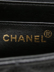 1997 Diana Flap Chain Bag, 25cm, Caviar Skin, Black