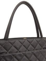 2001年頃製 キャビアスキンCCマークステッチ復刻トートバッグ ブラック