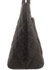 2001年頃製 キャビアスキンCCマークステッチ復刻トートバッグ ブラック