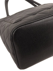 2001年頃製 キャビアスキンCCマークステッチ復刻トートバッグ ブラック