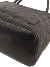 2001年頃製 キャビアスキンCCマークステッチ復刻トートバッグ ブラック