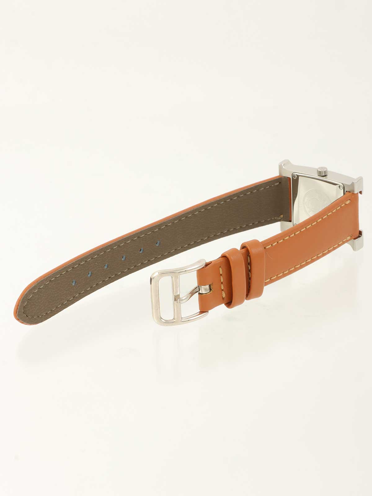 Hウォッチ　シルバー/ブラウン