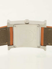 Hウォッチ　シルバー/ブラウン