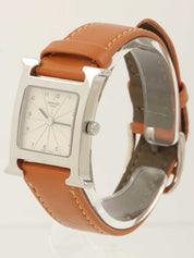 Hウォッチ シルバー/ブラウン