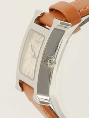 Hウォッチ　シルバー/ブラウン