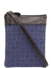 デニムロゴマニアショルダーバッグ ネイビー