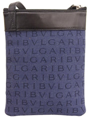 デニムロゴマニアショルダーバッグ ネイビー