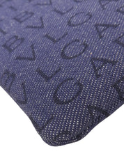 デニムロゴマニアショルダーバッグ ネイビー