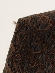 トロッターパターンロゴプレートハンドバッグ　ブラウン