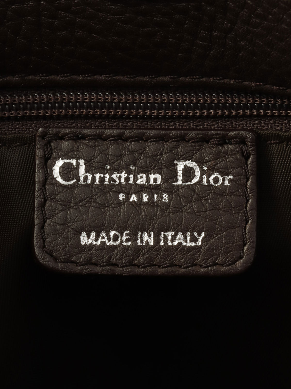 トロッターパターンロゴプレートハンドバッグ　ブラウン