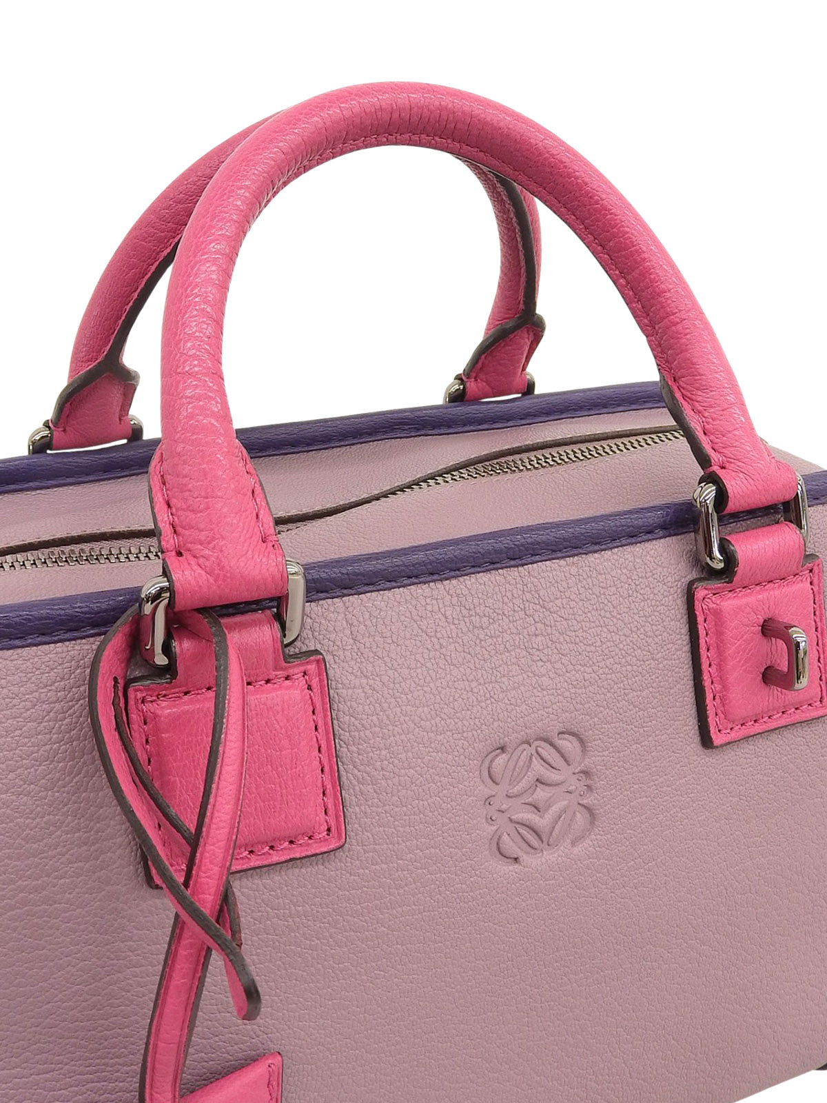 アナグラムアマソナボストンバッグ パープル/ピンク