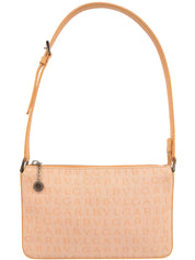 ロゴマニアショルダーバッグ オレンジ