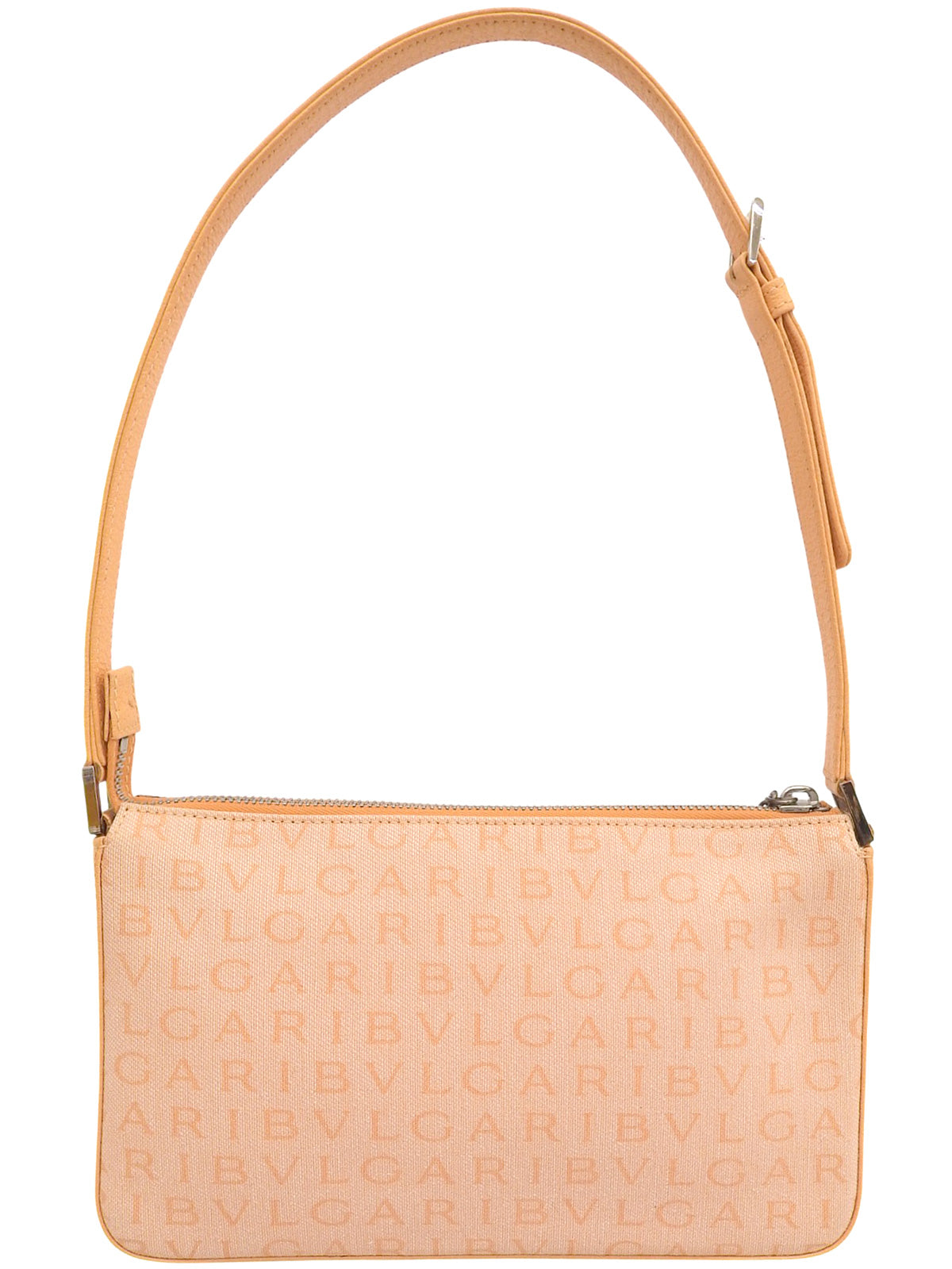 ロゴマニアショルダーバッグ オレンジ