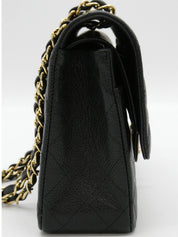 2008年頃製 キャビアスキンクラシックフラップチェーンバッグ25cm ブラック