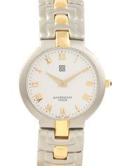 ラウンドロゴフェイスウォッチ シルバー/ゴールド