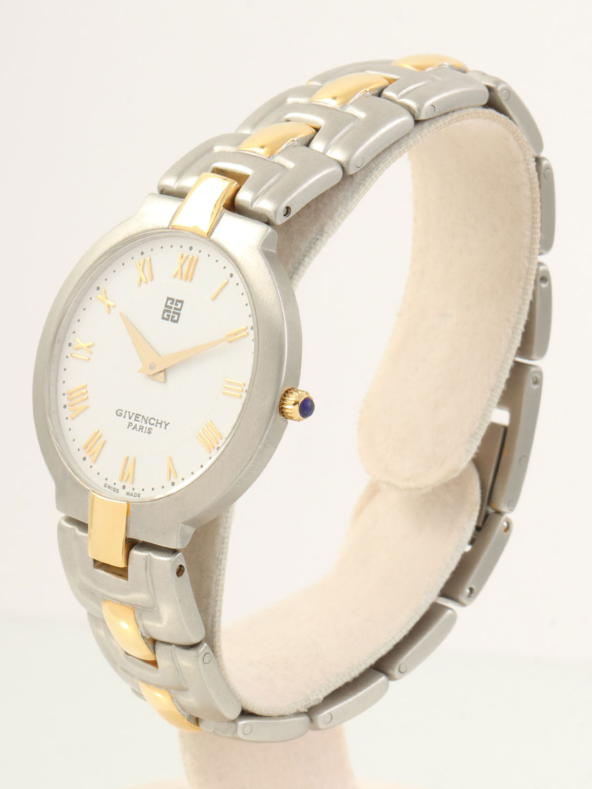 Round Logo Face Watch Silver/Gold