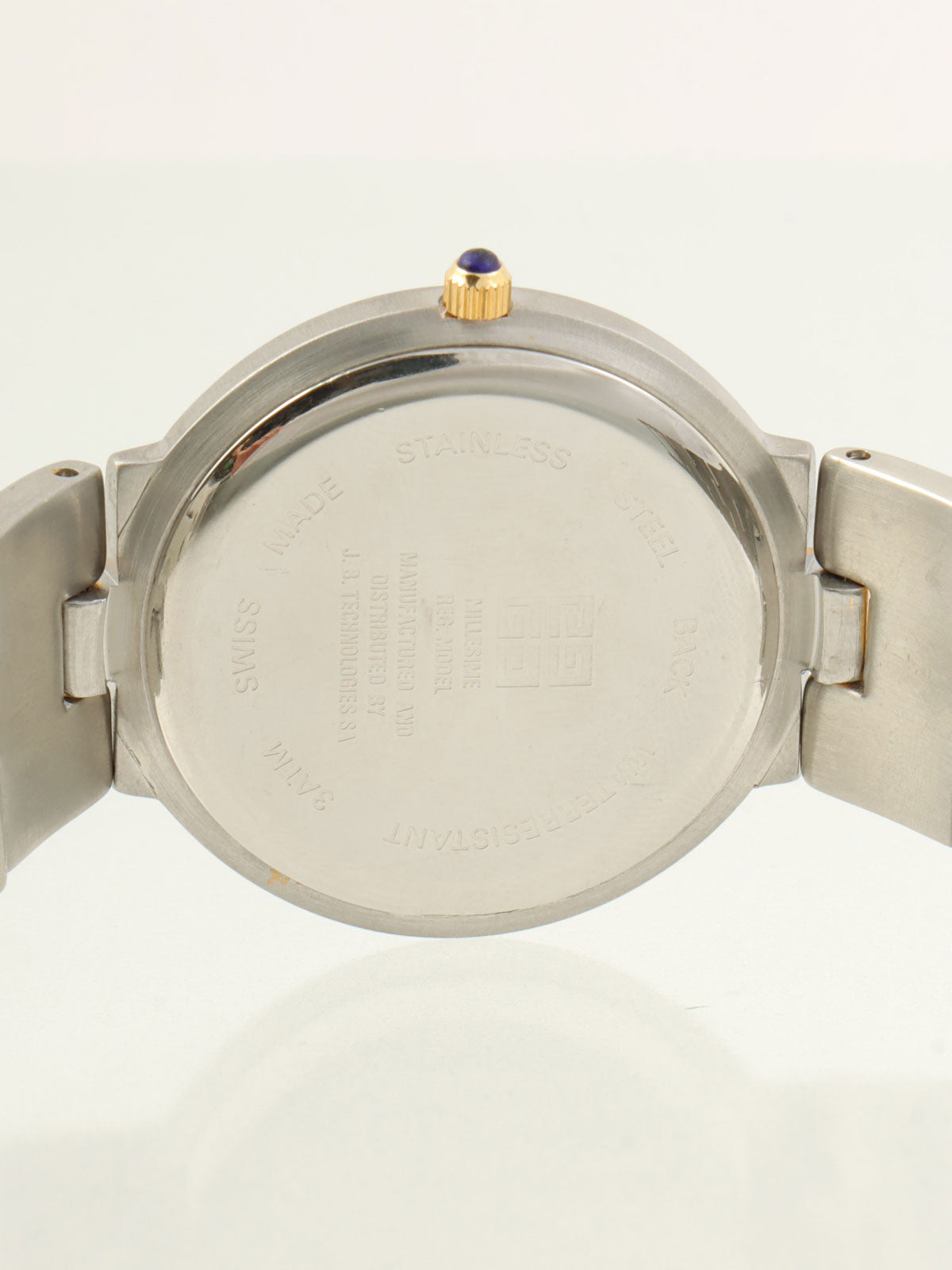 ラウンドロゴフェイスウォッチ シルバー/ゴールド